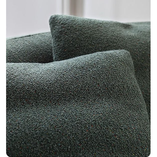 Yannik Four Seater Curved Sofa, Green - Miola