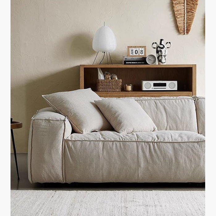 Jerome Three Seater Sofa, Modular Sofa, Cotton Linen - Miola
