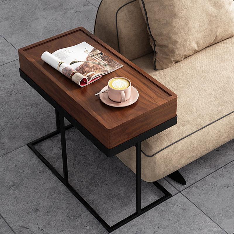 Hay Storage Side Table, Walnut - Miola