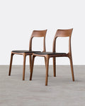 Hans Dining Chairs, Dark Oak & Light Oak - Miola