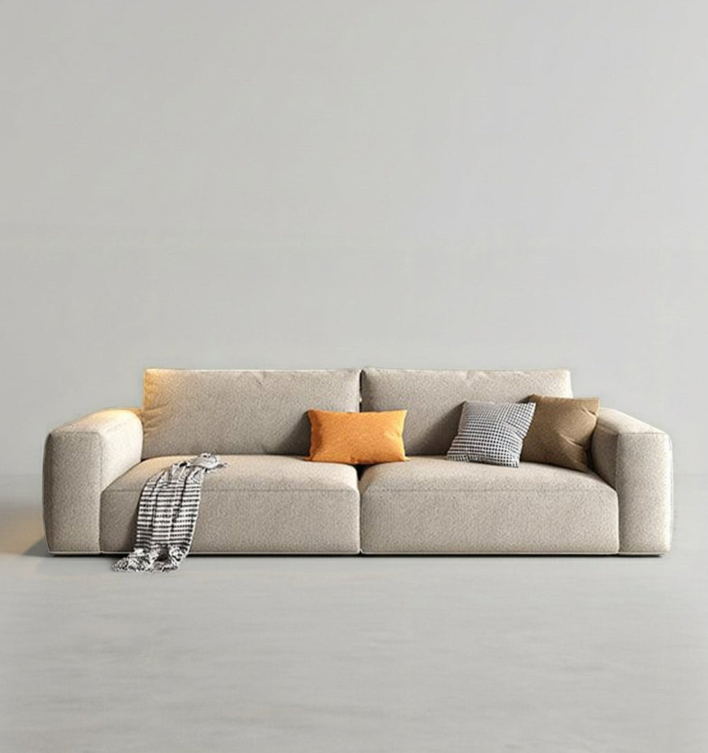 Lionel Two Seater Sofa, Linen - Miola