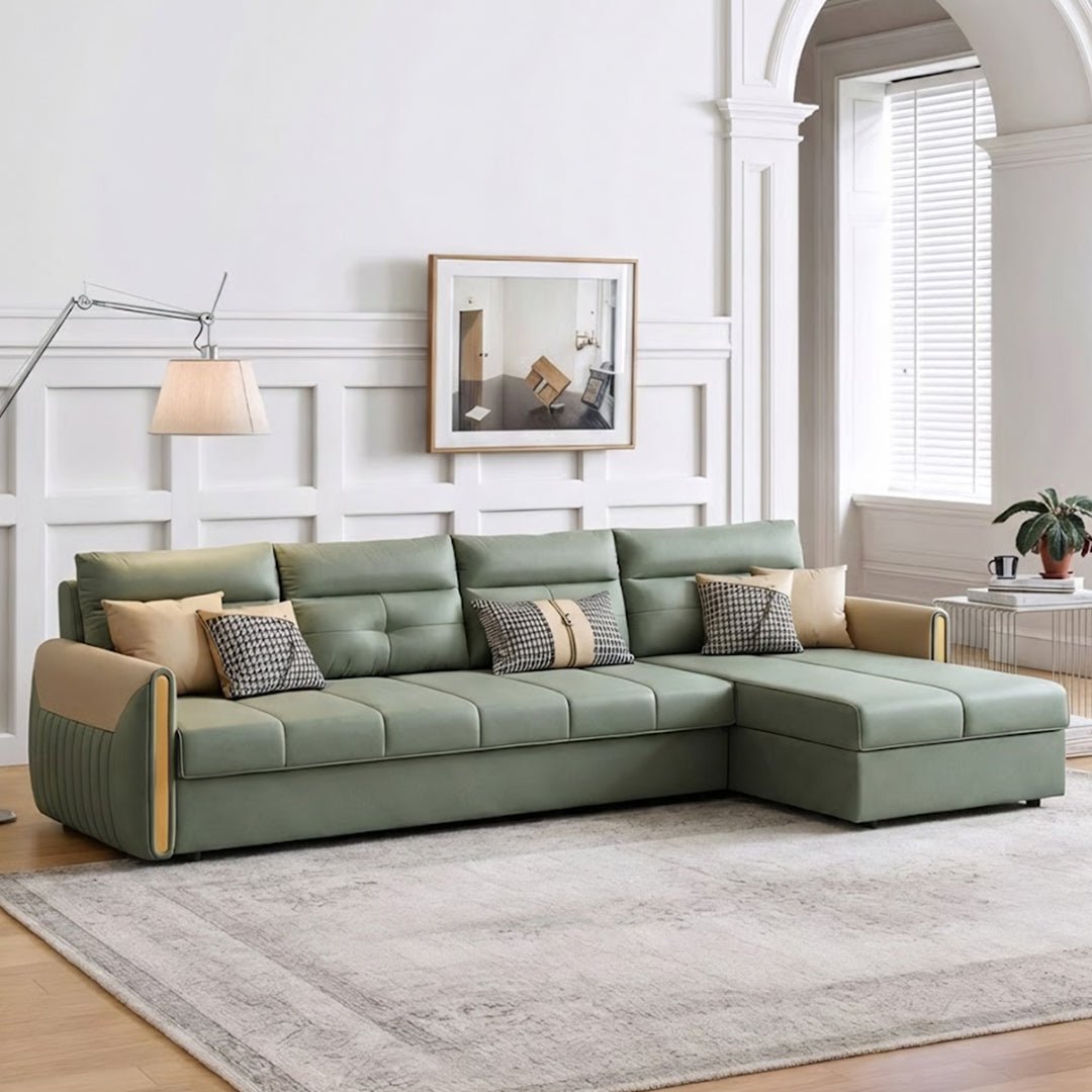 Malhotra L Shape Sofa Bed, Small Corner Sofa Bed - Miola