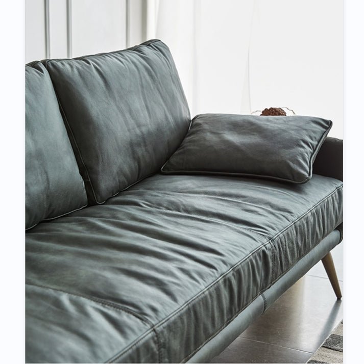 Luna Three Seaters Sofa, Three Seater Corner Sofa, Real Leather - Miola
