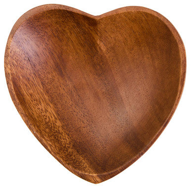Kora Acacia Heart Shape Serving Dish - Miola