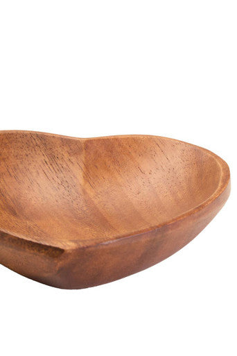 Kora Acacia Heart Shape Serving Dish - Miola