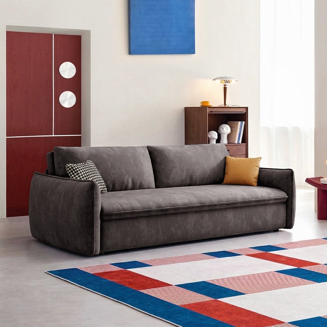 Fernandez Two Seater, Three Seater Sofa Bed With Storage, Suede - Miola