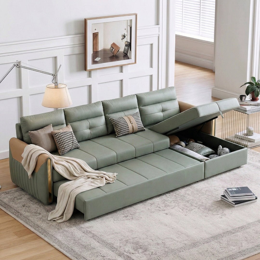 Malhotra L Shape Sofa Bed, Small Corner Sofa Bed - Miola