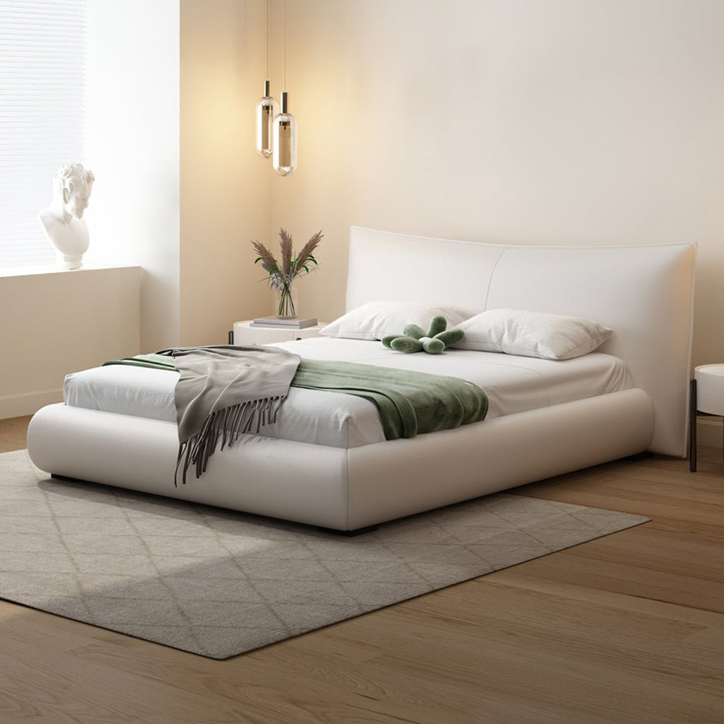 Kai King Size Bed With Storage, Super King Size With Storage, Real Leather - Miola