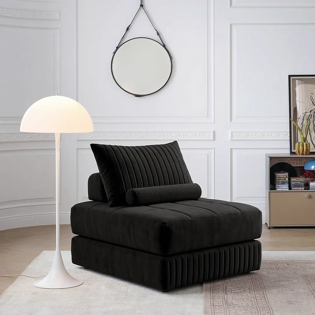 Thorne Lazy Sofa Bed, Single Sofa Bed, Leathaire - Miola