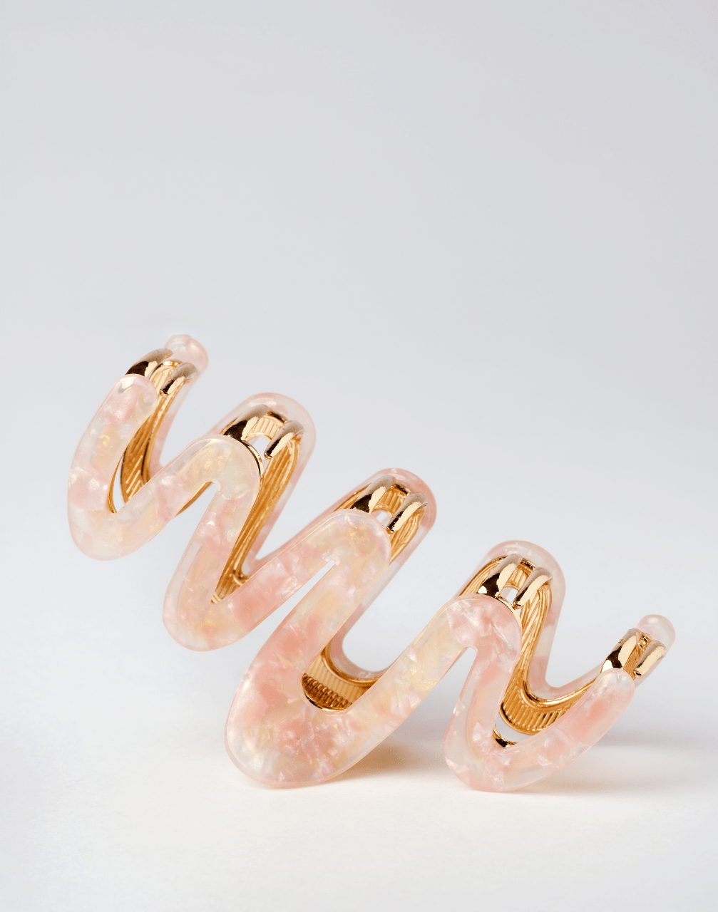 Wavy Twist / Pink / Hair Clips - Miola