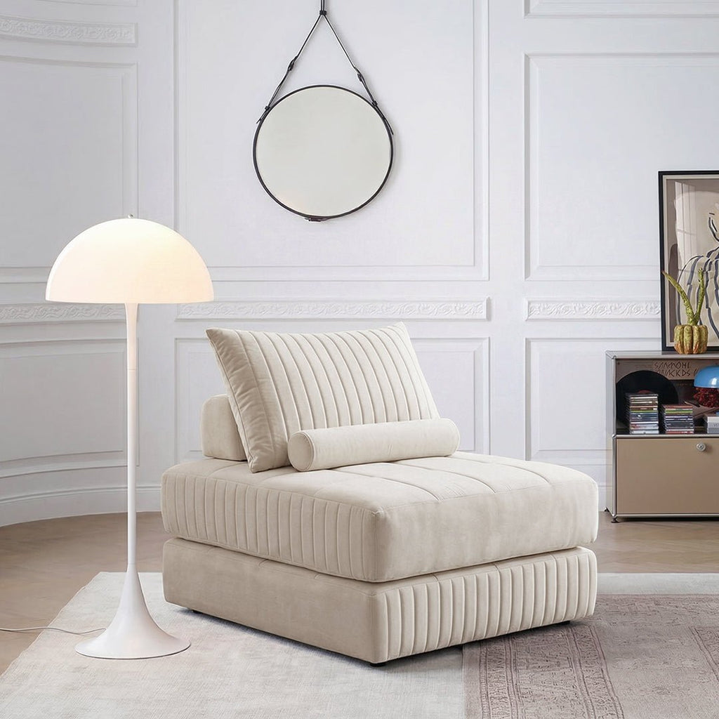 Thorne Lazy Sofa Bed, Single Sofa Bed, Leathaire - Miola