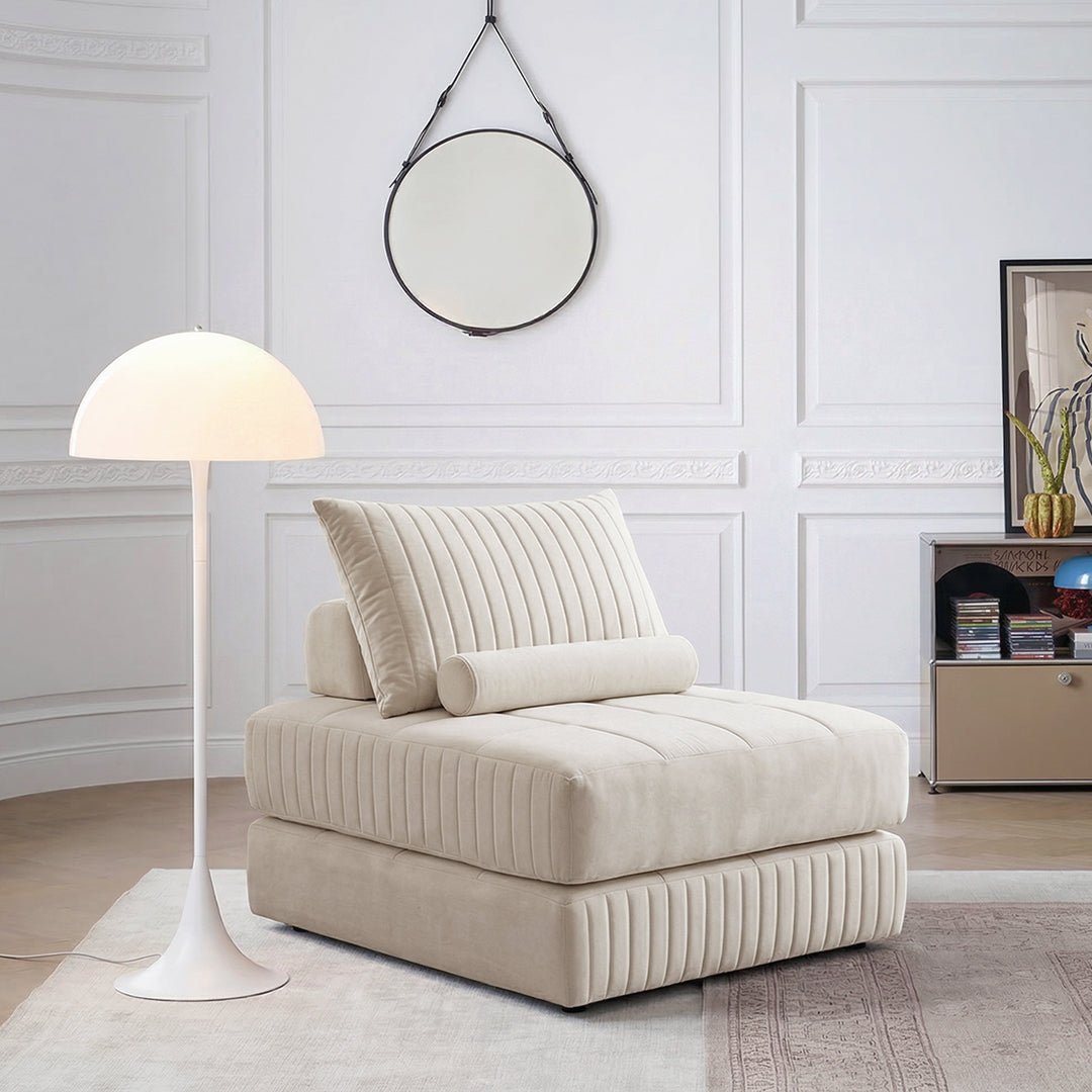 Thorne Lazy Sofa Bed, Single Sofa Bed, Leathaire - Miola