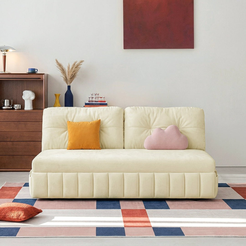 Mehta Single Seater Sofa Bed, Two Seater Sofa Bed, Blue - Miola