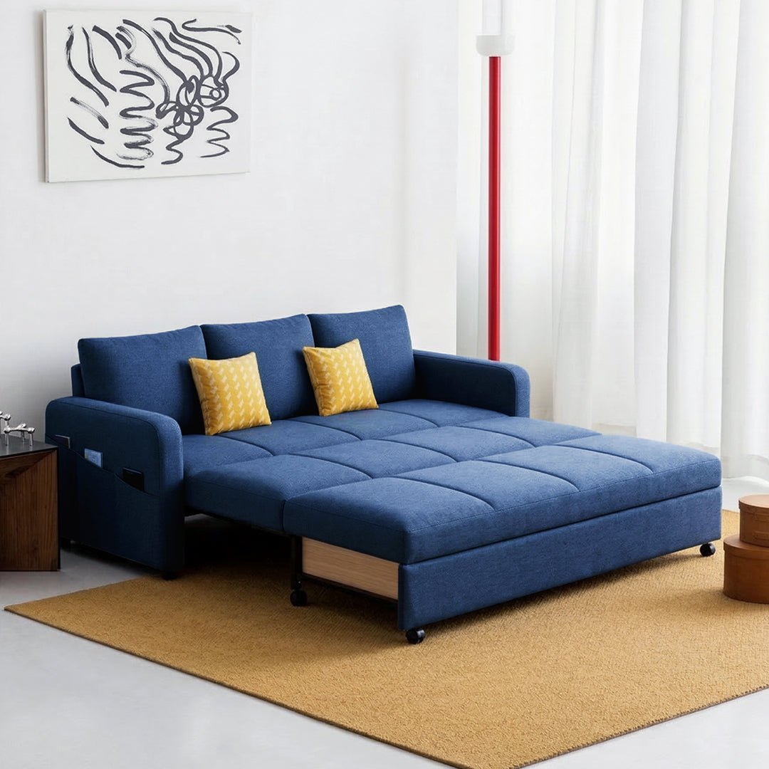 Gabriel Two Seater Sofa Bed, Linen - Miola