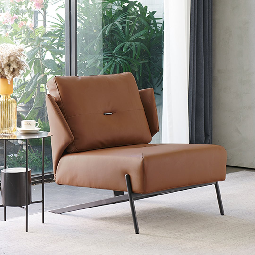 Karpov Tige Accent Leather Chair, Armchair, More Colours - Miola