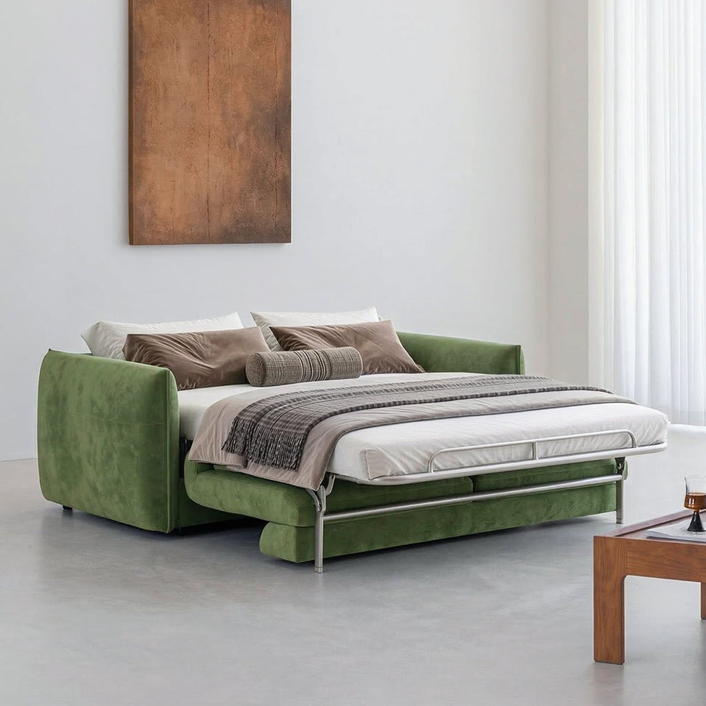 Kaur Two Seater Sofa Bed, Pull Out Sleeper Sofa Bed, More Colours - Miola
