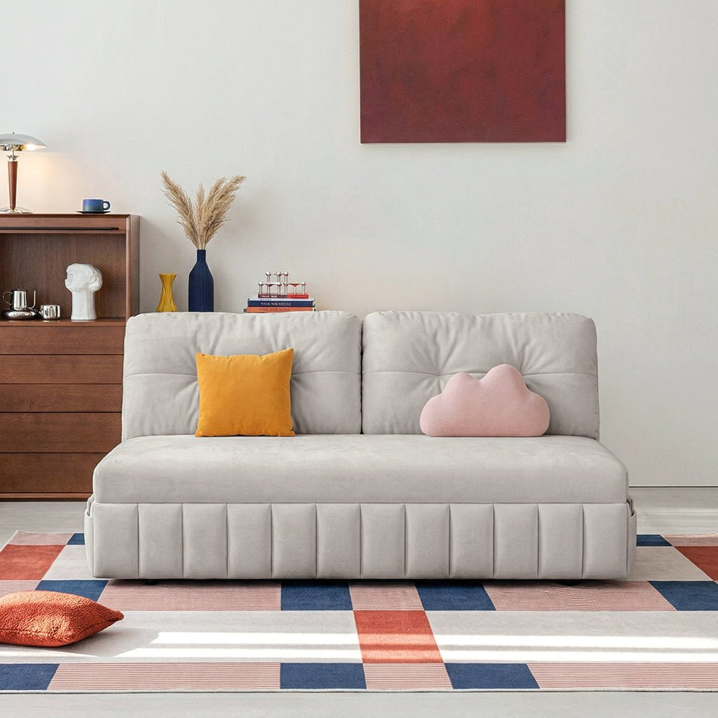 Mehta Single Seater Sofa Bed, Two Seater Sofa Bed, Blue - Miola