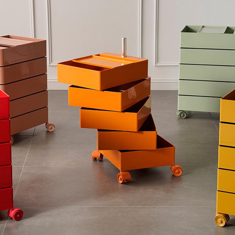 Afar Side Table With Storage & Trolley - Miola