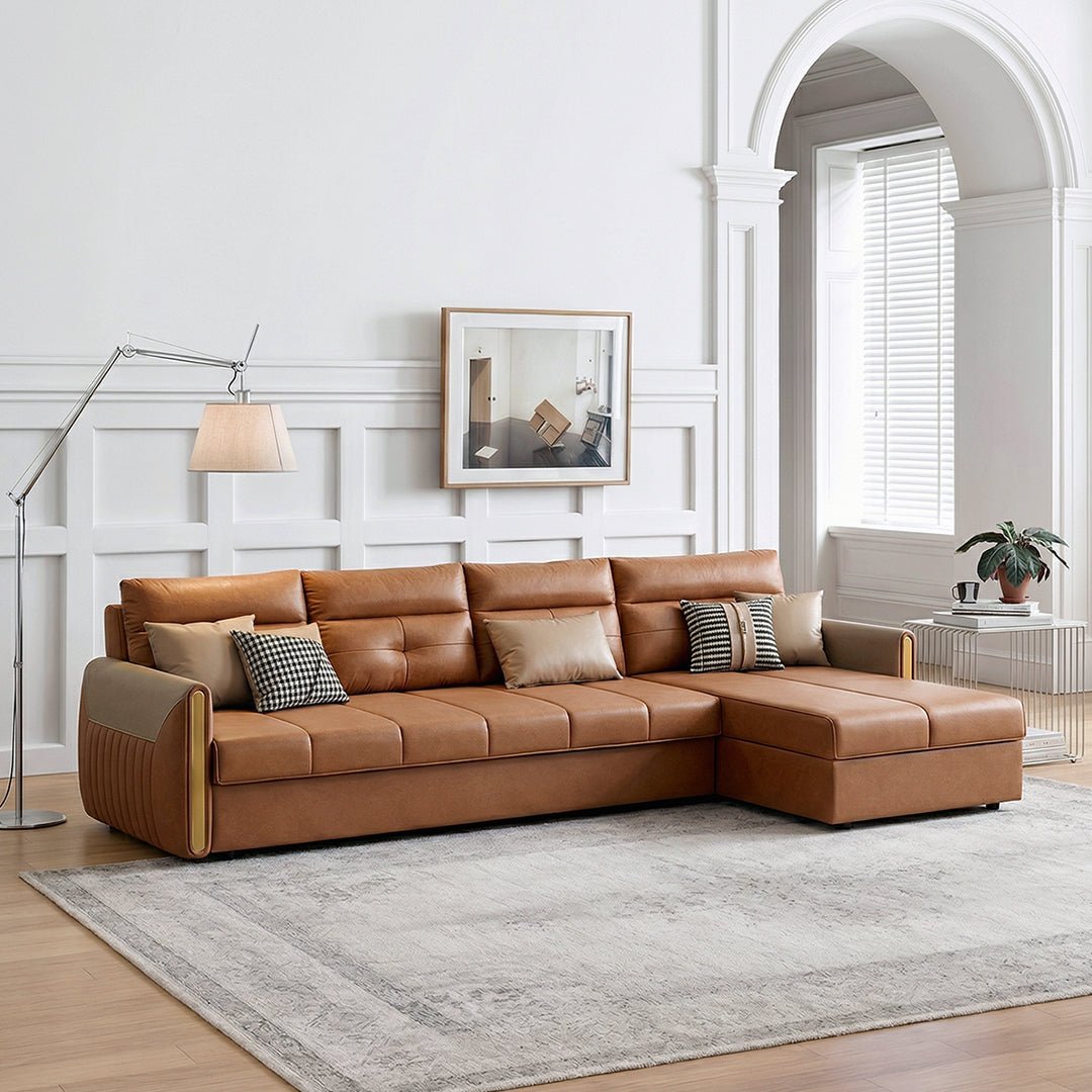 Malhotra L Shape Sofa Bed, Small Corner Sofa Bed - Miola