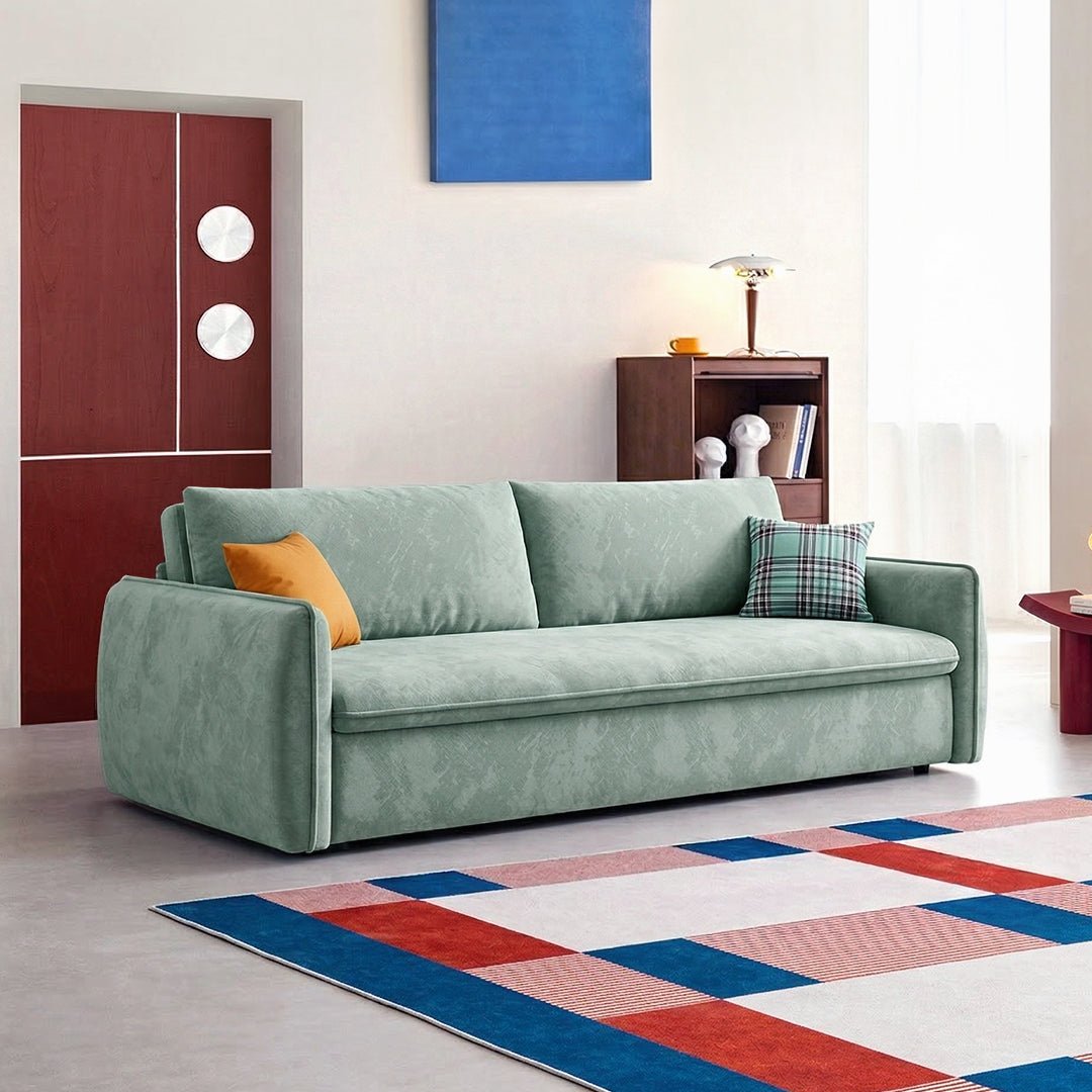 Fernandez Two Seater, Three Seater Sofa Bed With Storage, Suede - Miola