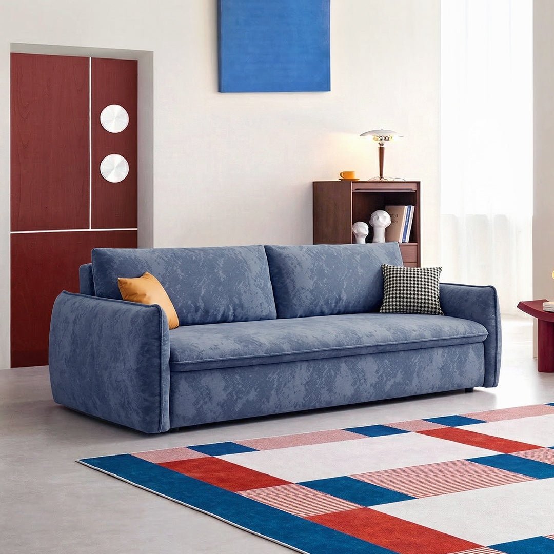 Fernandez Two Seater, Three Seater Sofa Bed With Storage, Suede - Miola