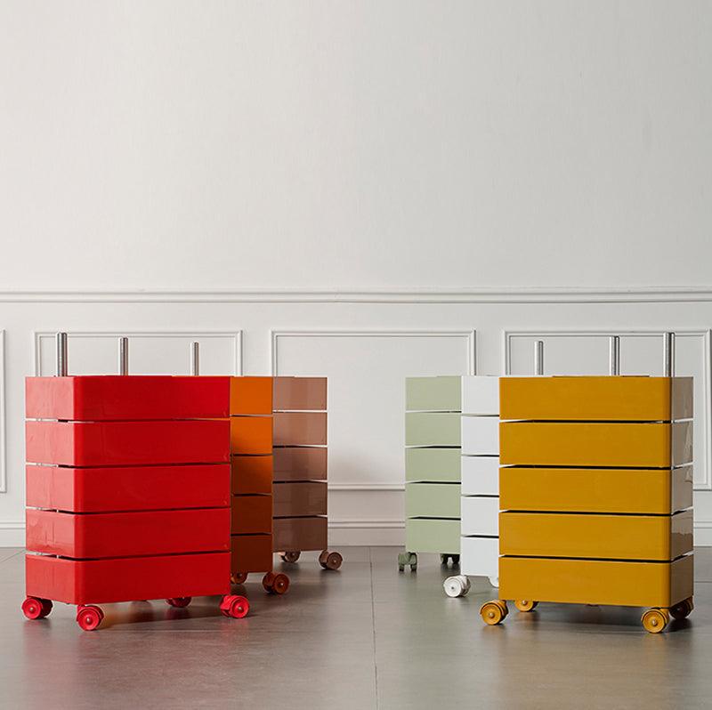Afar Side Table With Storage & Trolley - Miola