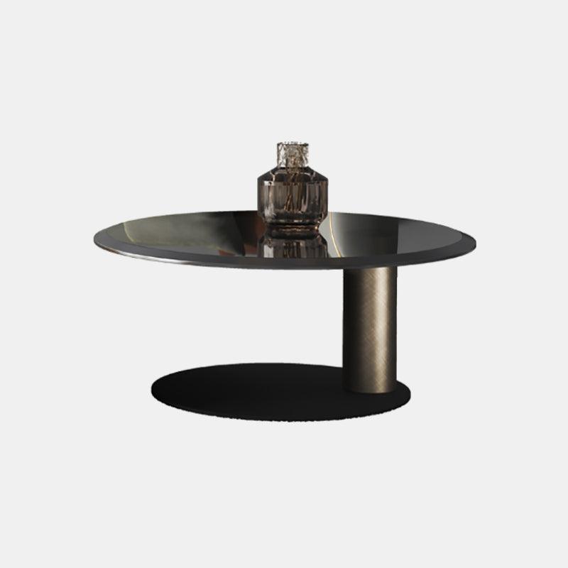 Gold Nesting Coffee Table, With Black Side Table - Miola