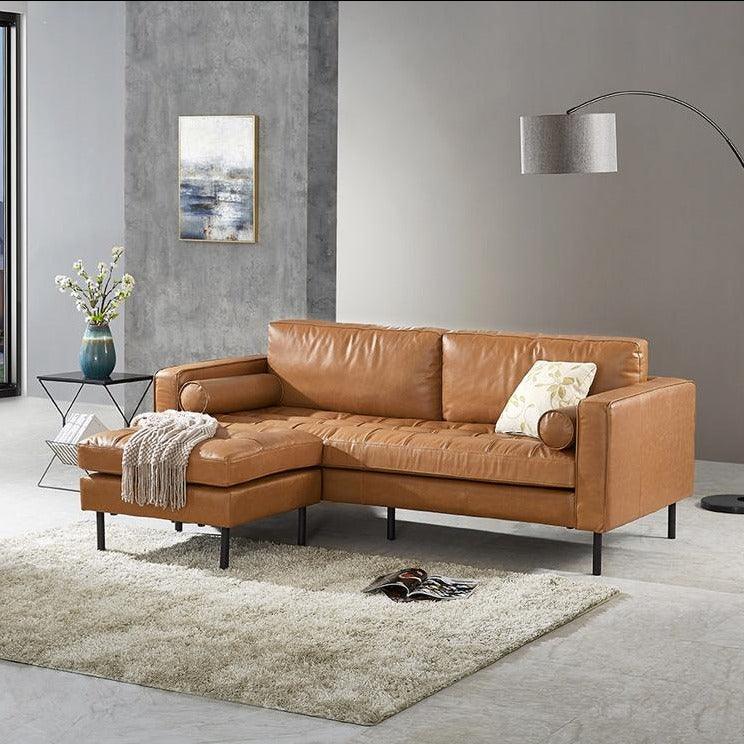 Minimalism Two Seater, Three Seater Sofa, Corner Sofa, Real Leather - Miola
