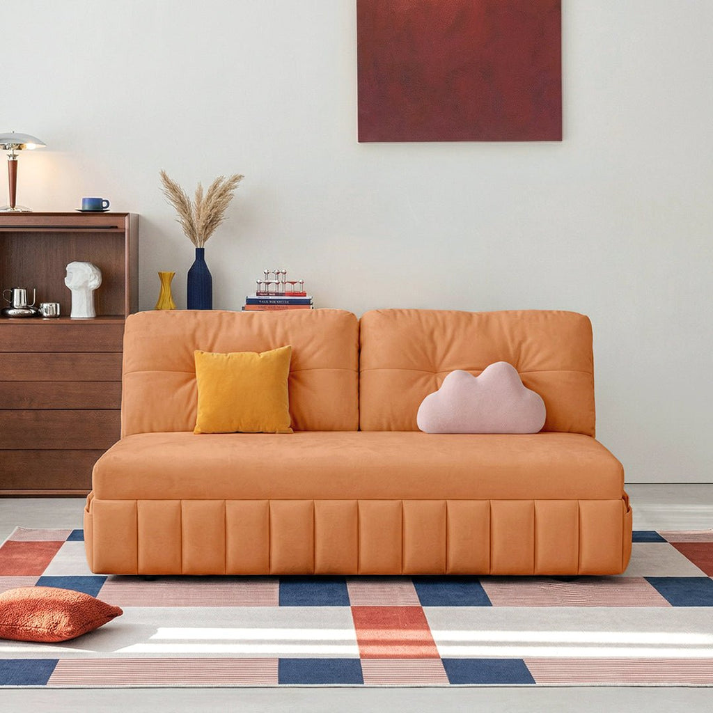 Mehta Single Seater Sofa Bed, Two Seater Sofa Bed, Blue - Miola