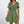 Load image into Gallery viewer, Dot Print Short Sleeve Mini Dress In Green
