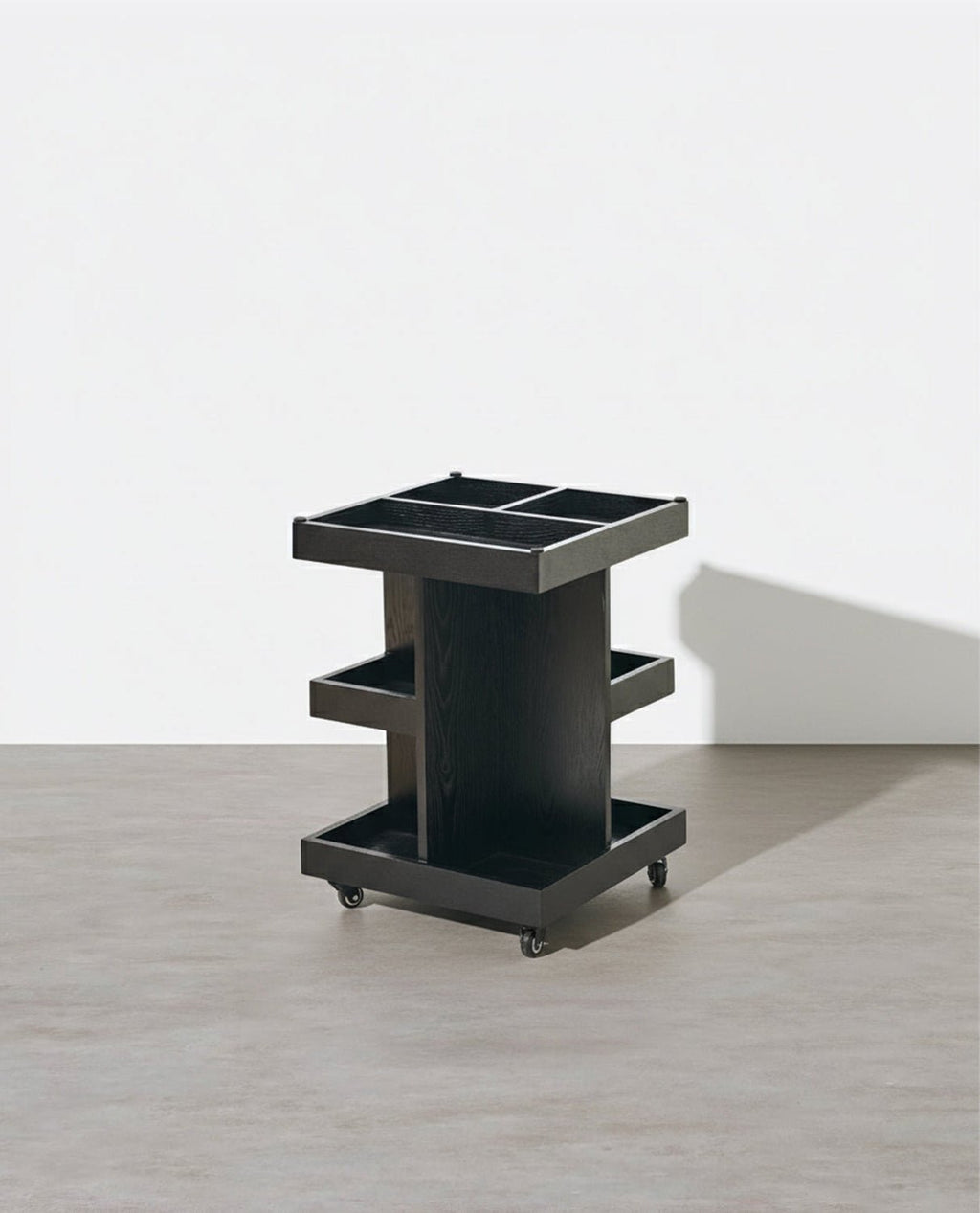Cassandra Narrow Side Table, Black - Miola