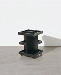 Cassandra Narrow Side Table, Black - Miola