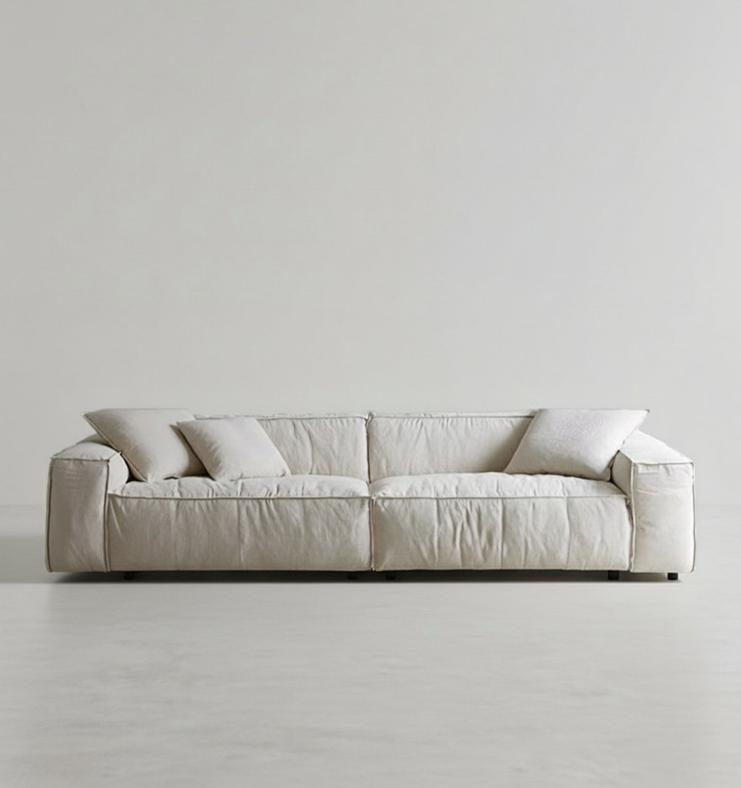 Jerome Three Seater Sofa, Modular Sofa, Cotton Linen - Miola