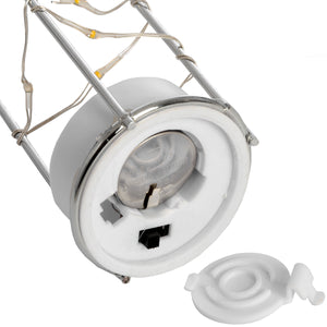 Frosted Grey Glass Lantern