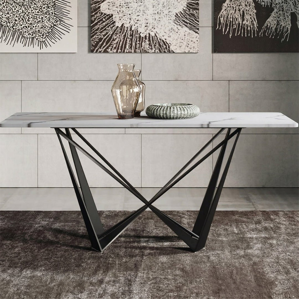Helix Dining Table Set, Sintered Stone - Miola