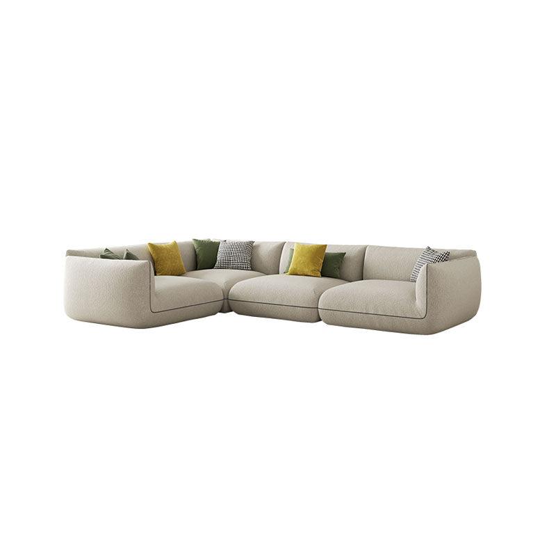 TOFU Agnes Three Seater Corner Sofa, Suede, Modular Sofa - Miola