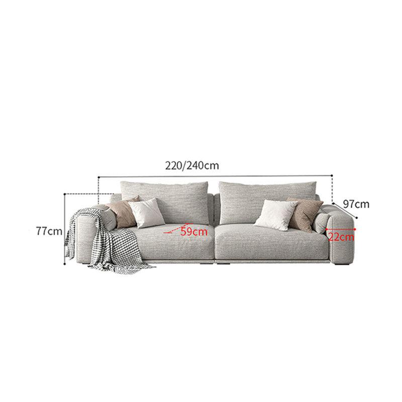 Frances Three Seater Corner, Four Seater Corner Sofa, Cotton Linen - Miola