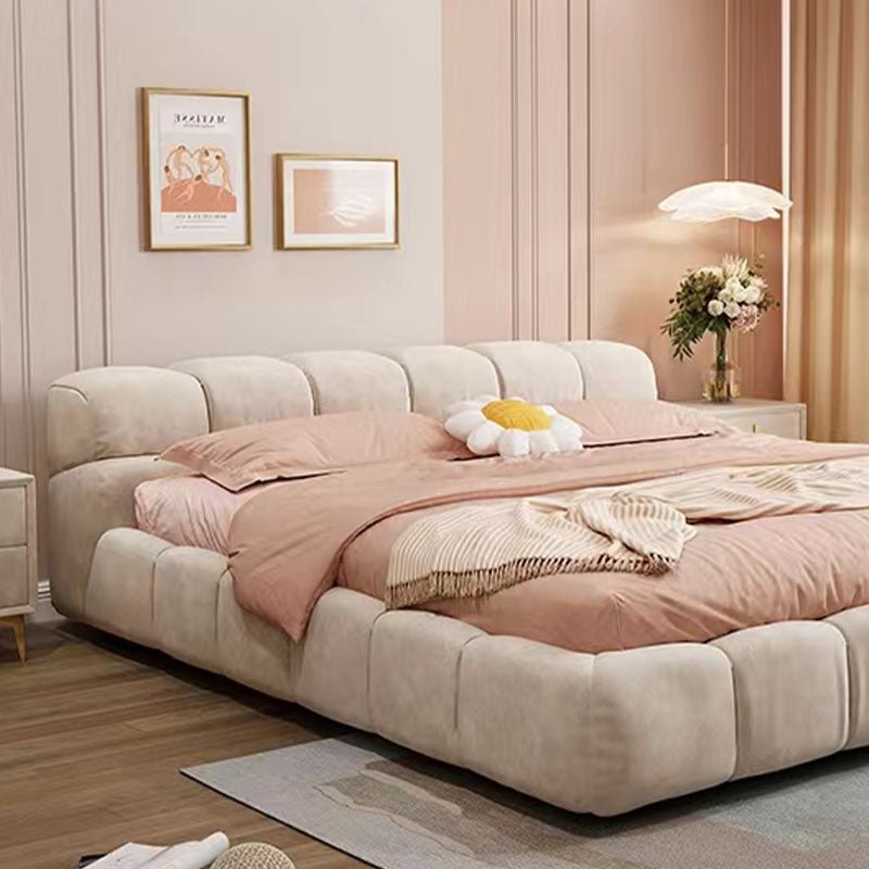 Mamie King Size Bed, More Sizes, Velvet With Storage, Gaslift - Miola