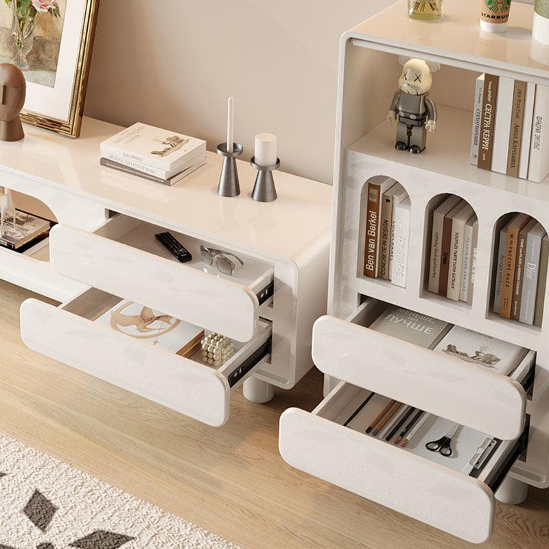 Odelette Living Room Set, Odelette TV Stand And Sideboard, Cream - Miola