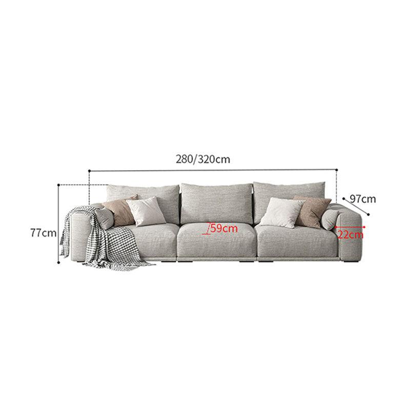 Frances Three Seater Corner, Four Seater Corner Sofa, Cotton Linen - Miola