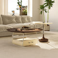 Meral Stylish Coffee Table Set, Stainless Steel - Miola