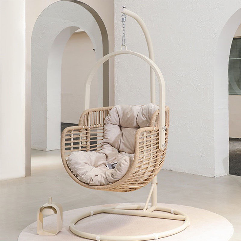 Galilea Rattan Garden Hanging Egg Chair with Stand