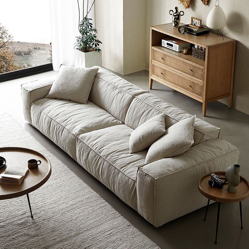 Jerome Three Seater Sofa, Modular Sofa, Cotton Linen - Miola