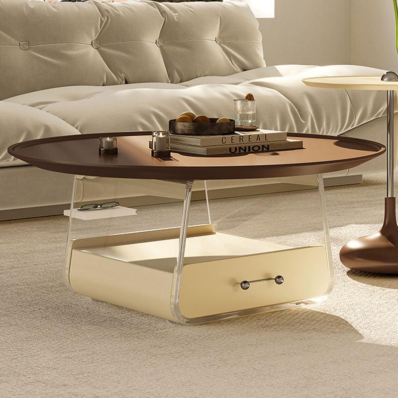 Meral Stylish Coffee Table Set, Stainless Steel - Miola