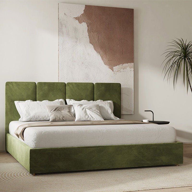 Laura King Size Bed, Velvet - Miola