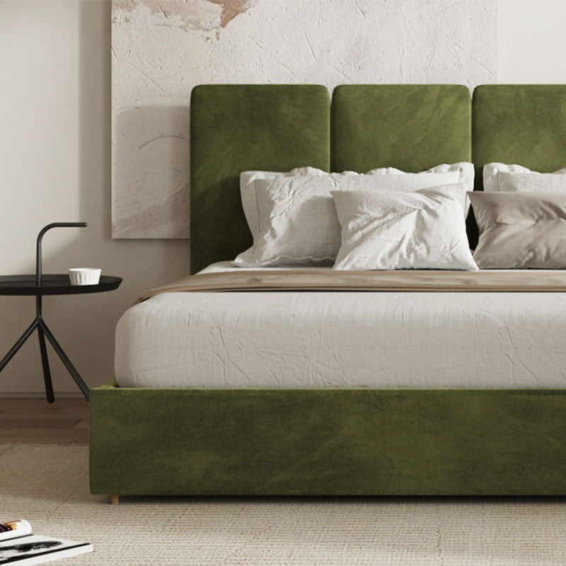Laura King Size Bed, Velvet - Miola