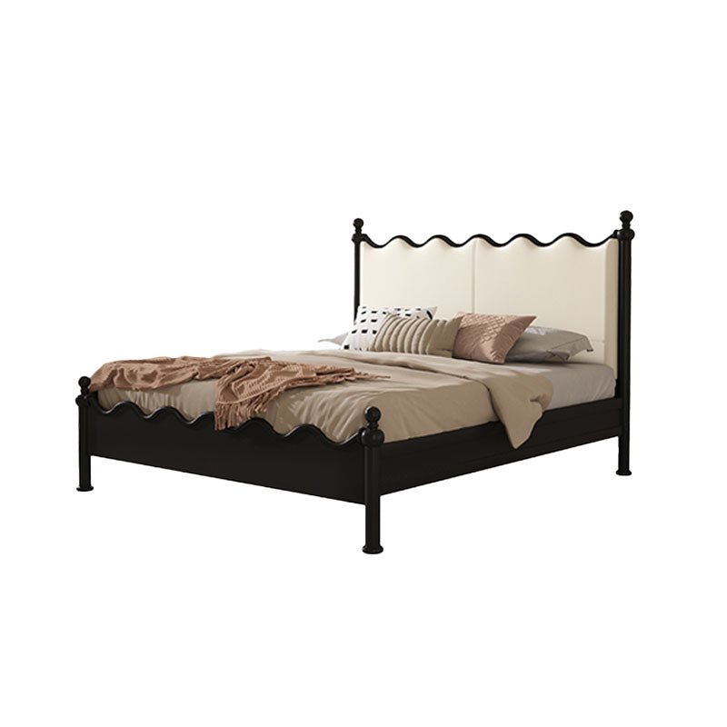 Roberta King Size / Super King Bed, Cream & Black - Miola