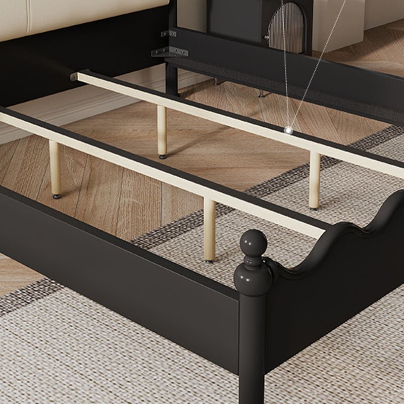 Roberta King Size / Super King Bed, Cream & Black - Miola