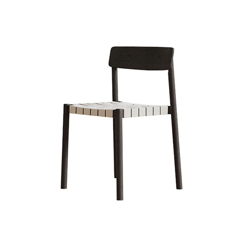 Eden Dining Chair, Black, Solid Wood & Linen - Miola