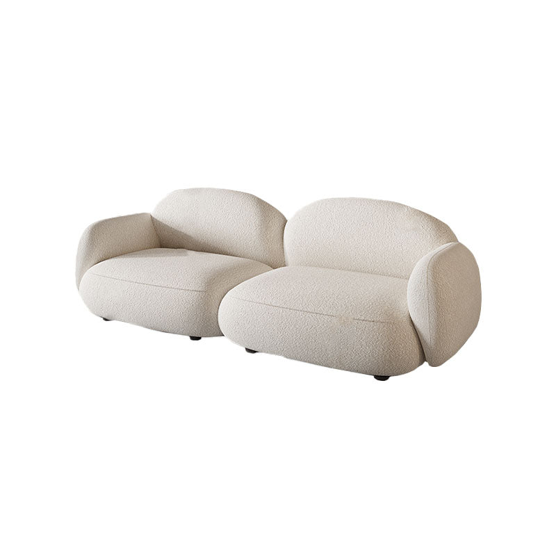 Caden Cloud Two Seater Sofa, White Boucle - Miola